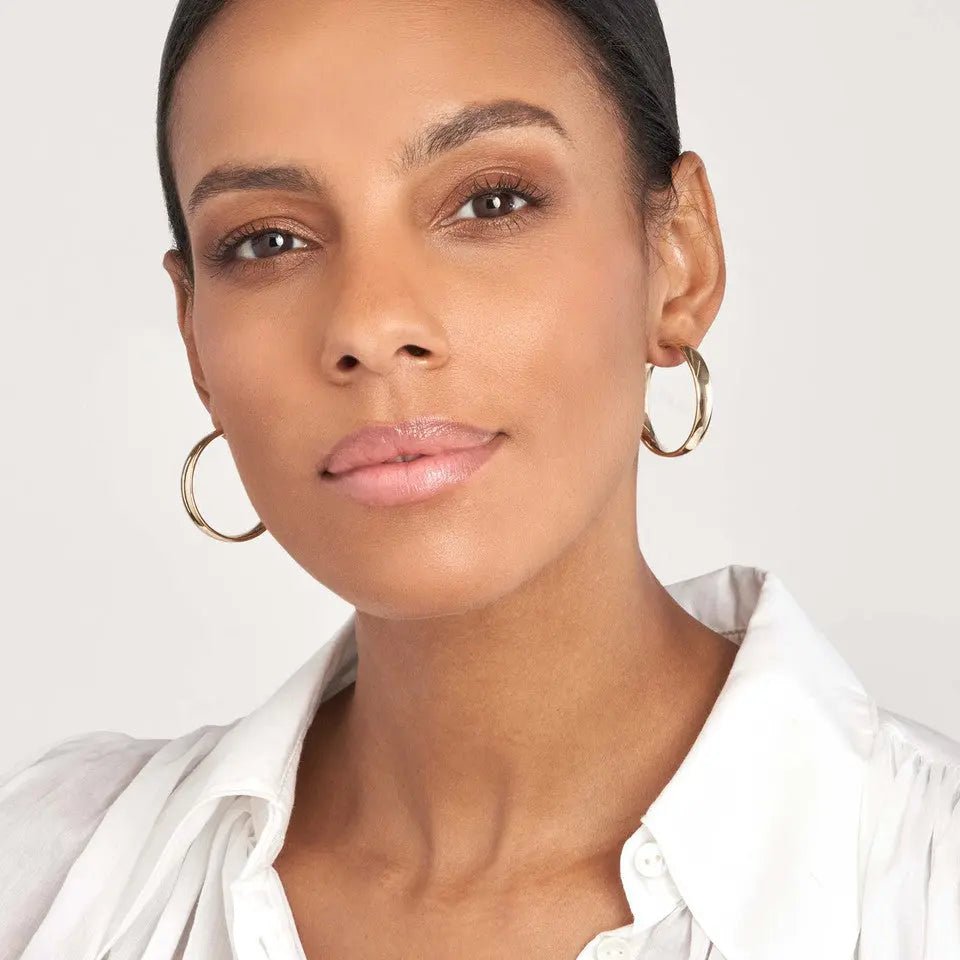 Chunky Round Hoop Earrings - Koru Jewelers
