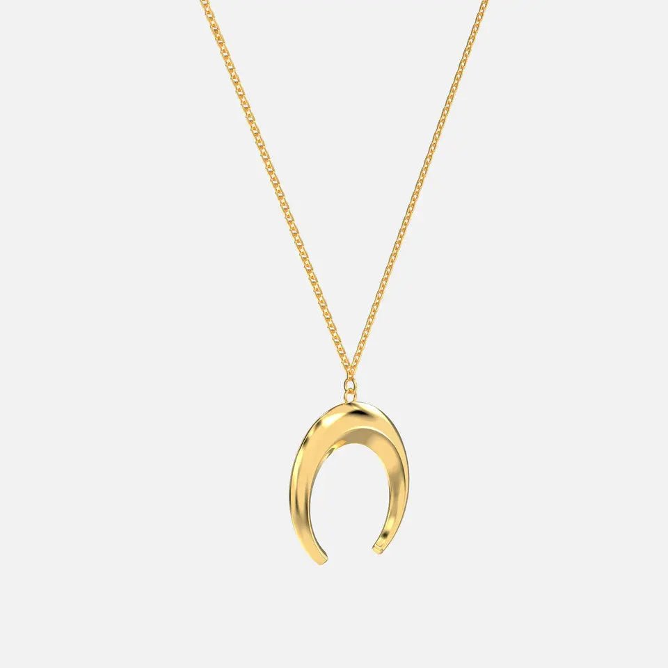 Crescent Moon Necklace - Koru Jewelers