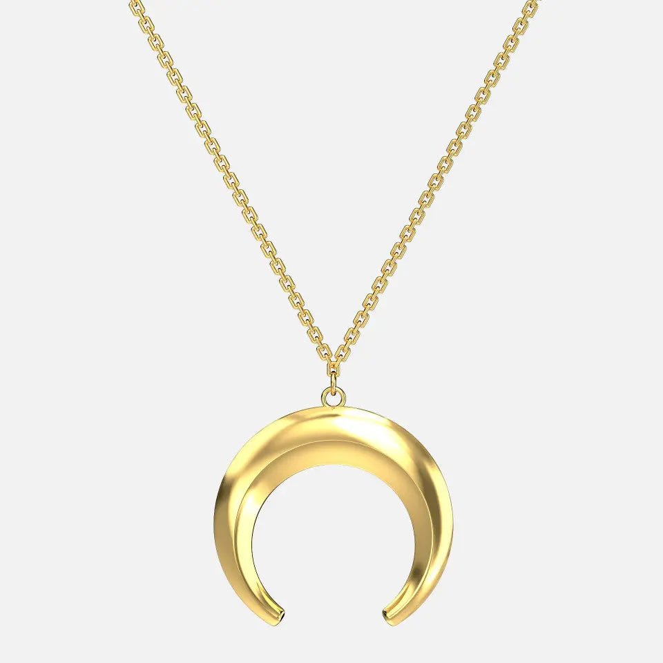 Crescent Moon Necklace - Koru Jewelers