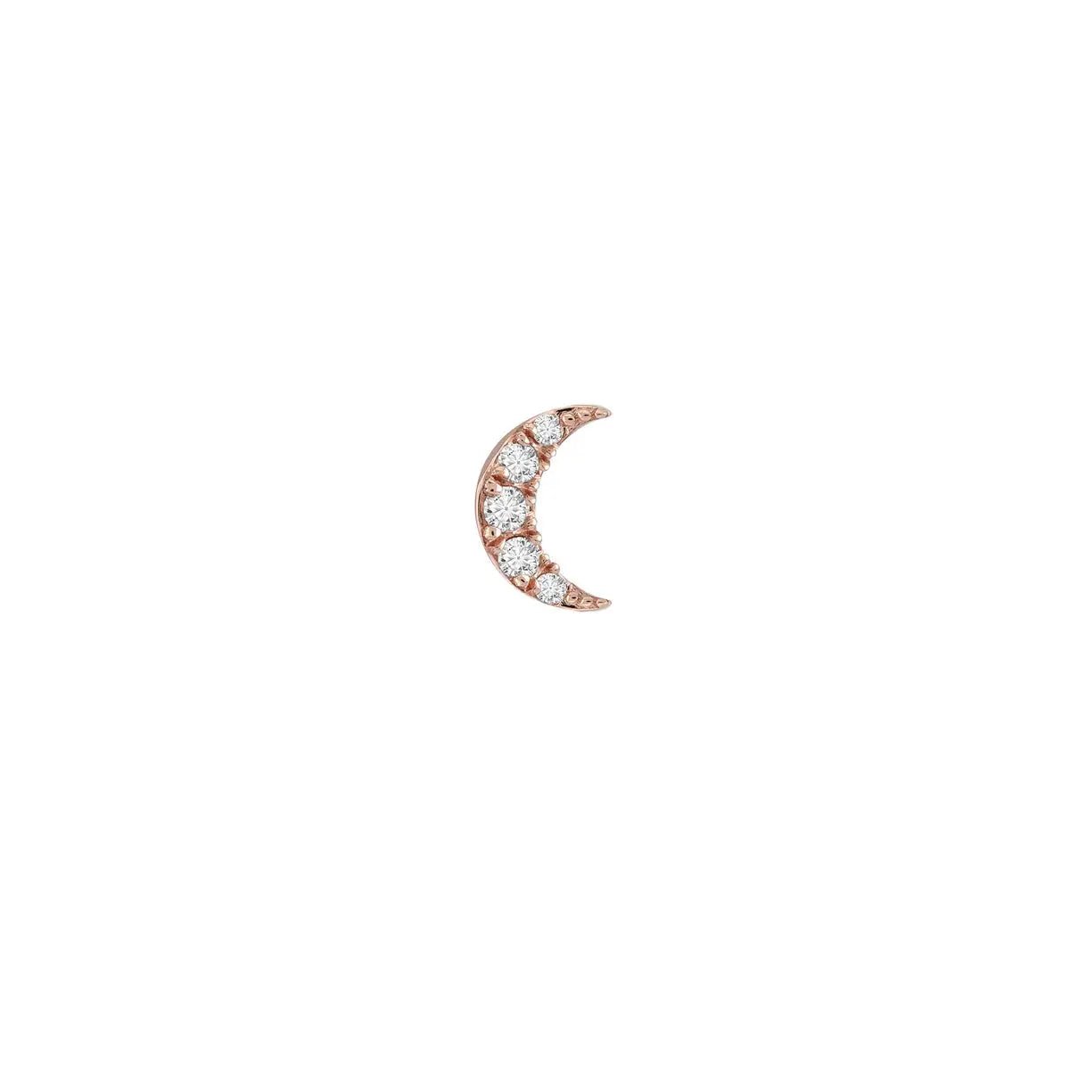 Crescent Moon Stud Koru Jewelers
