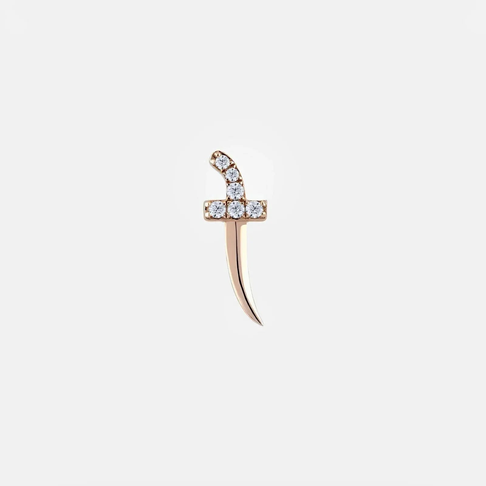 Dainty Dagger Diamond Piercing Koru Jewelers