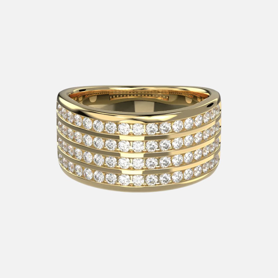 Diamond Cigar Ring - Koru Jewelers