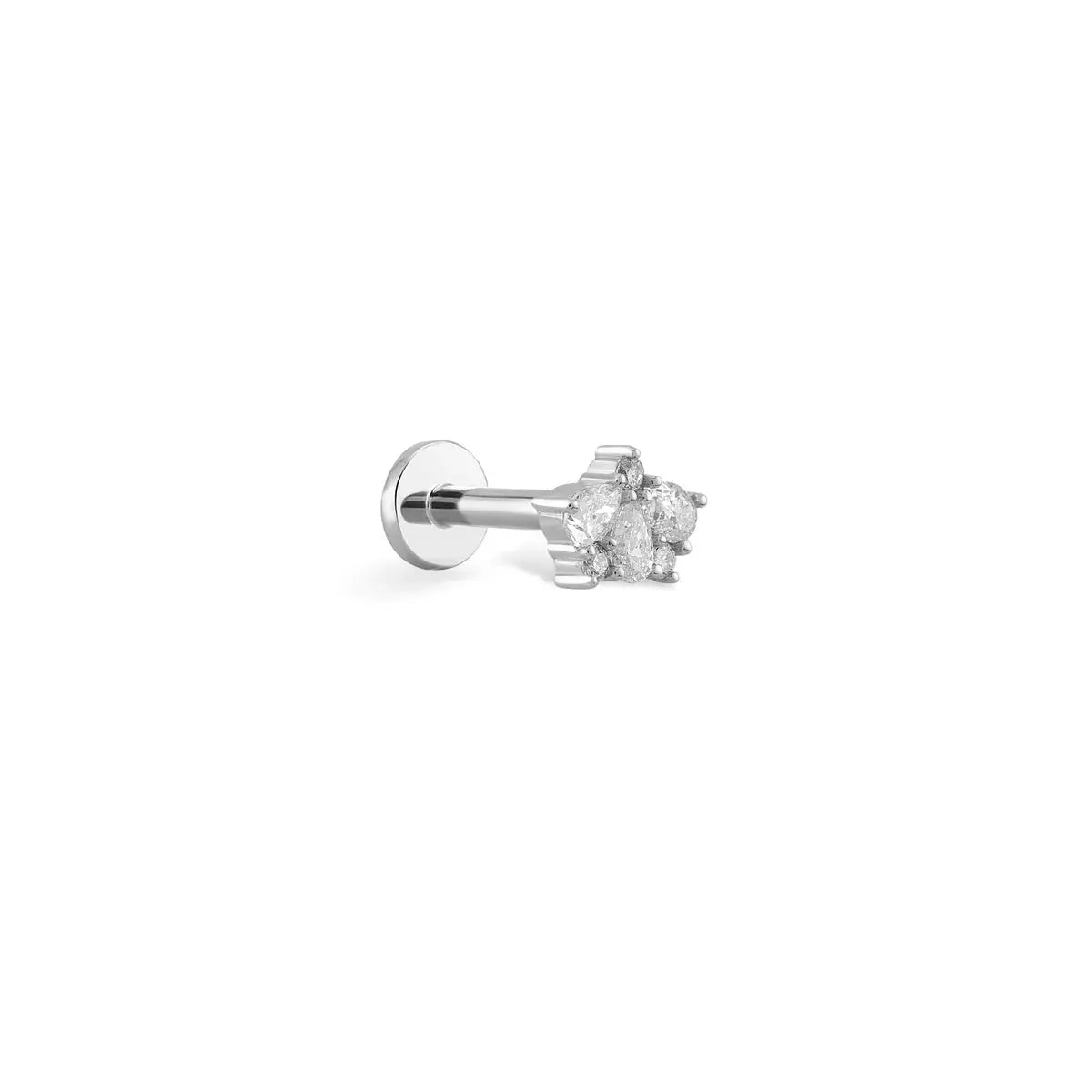 Diamond Crown Cluster Stud Koru Jewelers