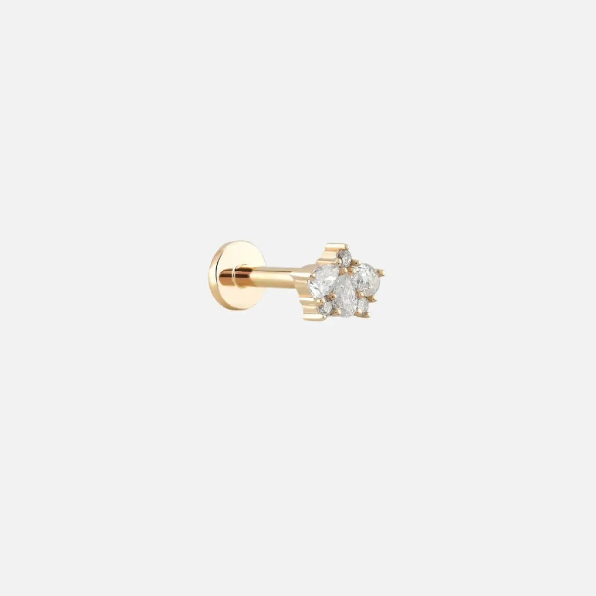 Diamond Crown Cluster Stud Koru Jewelers