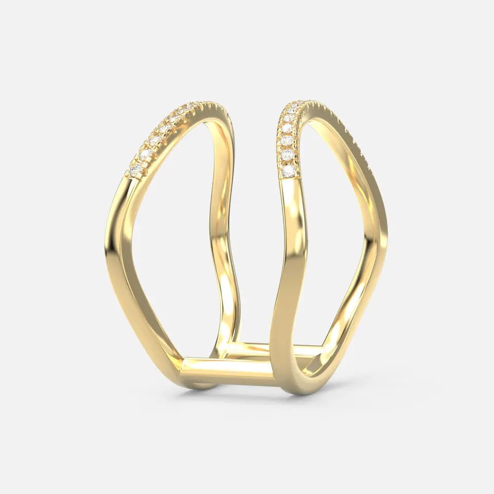 Double Band Diamond Ring - Koru Jewelers