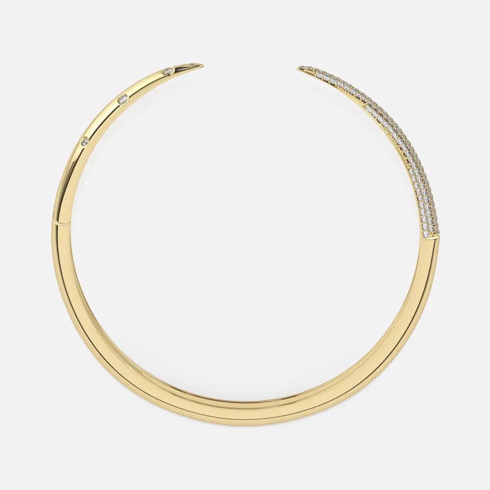 Gold Diamond Cuff Bracelet - Koru Jewelers