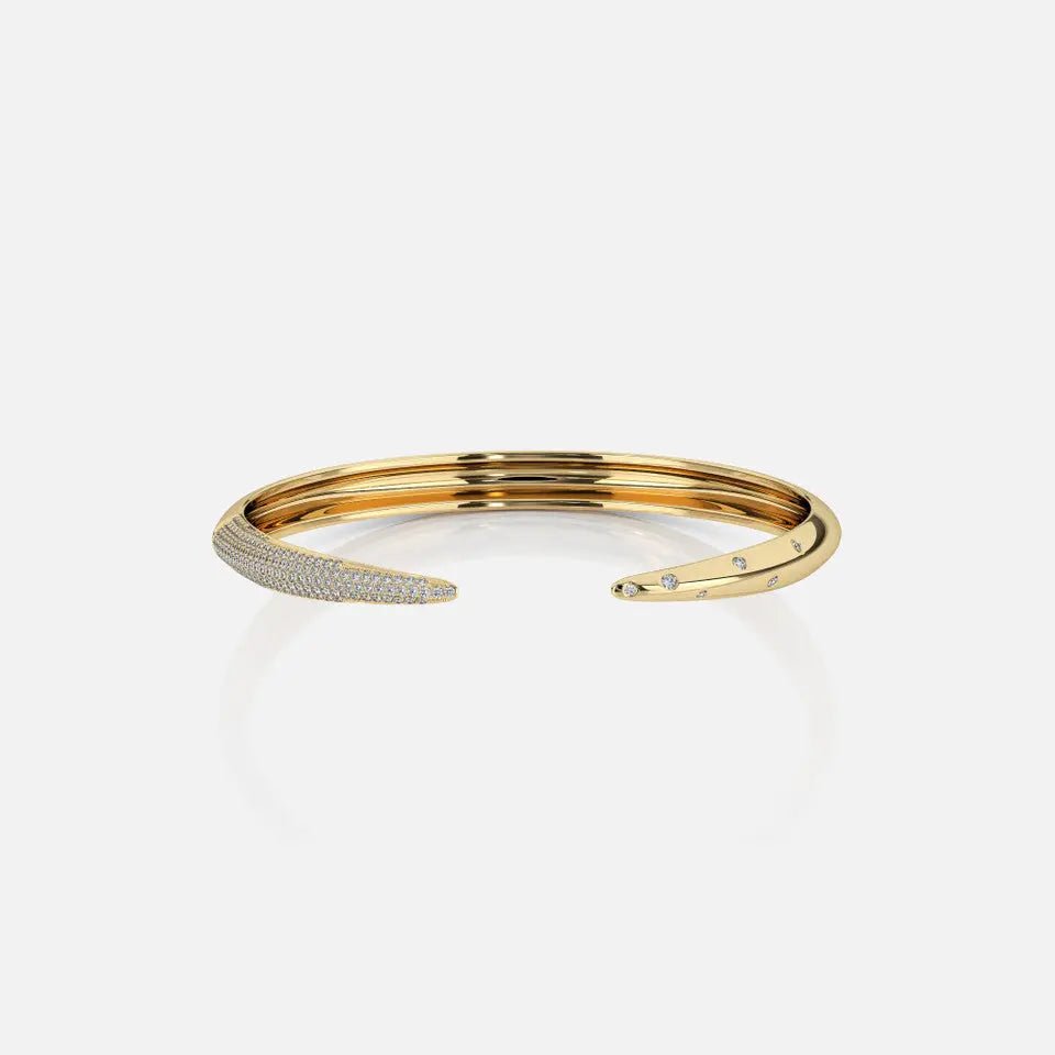 Gold Diamond Cuff Bracelet - Koru Jewelers
