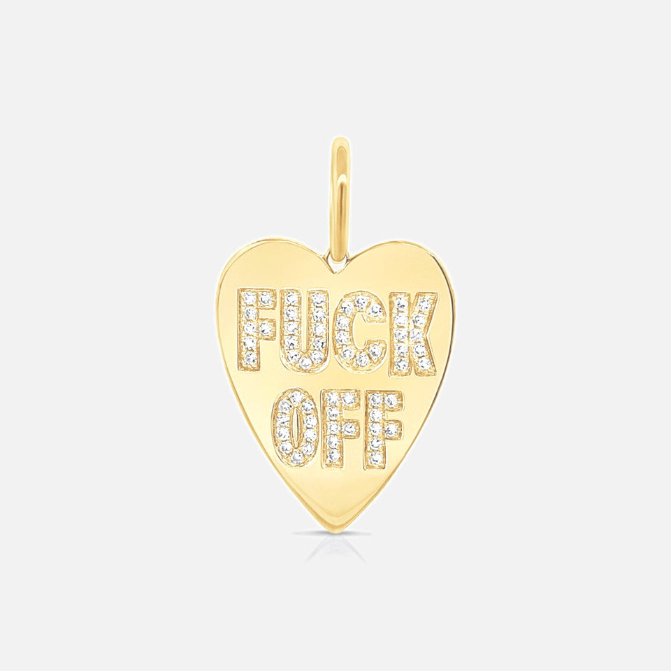 Gold Diamond Heart Pendant