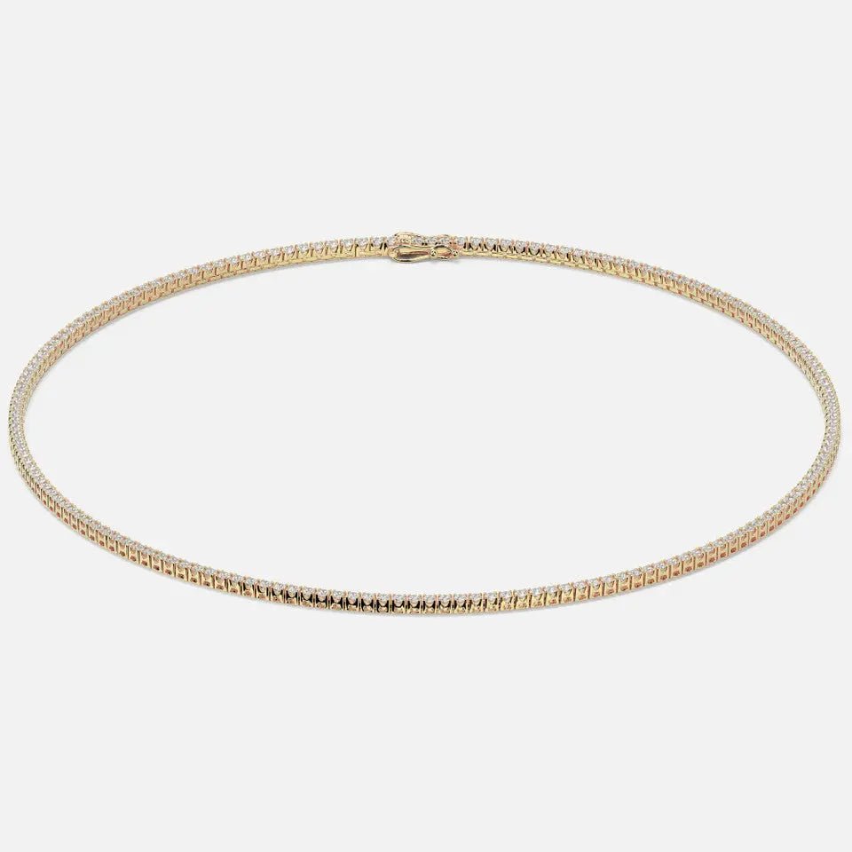 Gold Diamond Tennis Necklace - Koru Jewelers