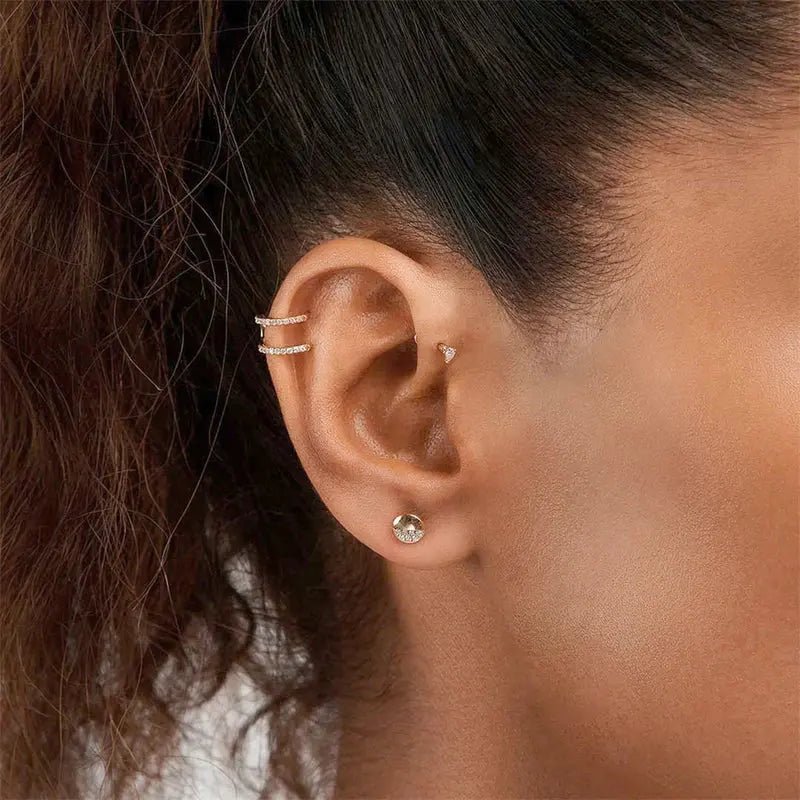 Gold Half Stud Koru Jewelers