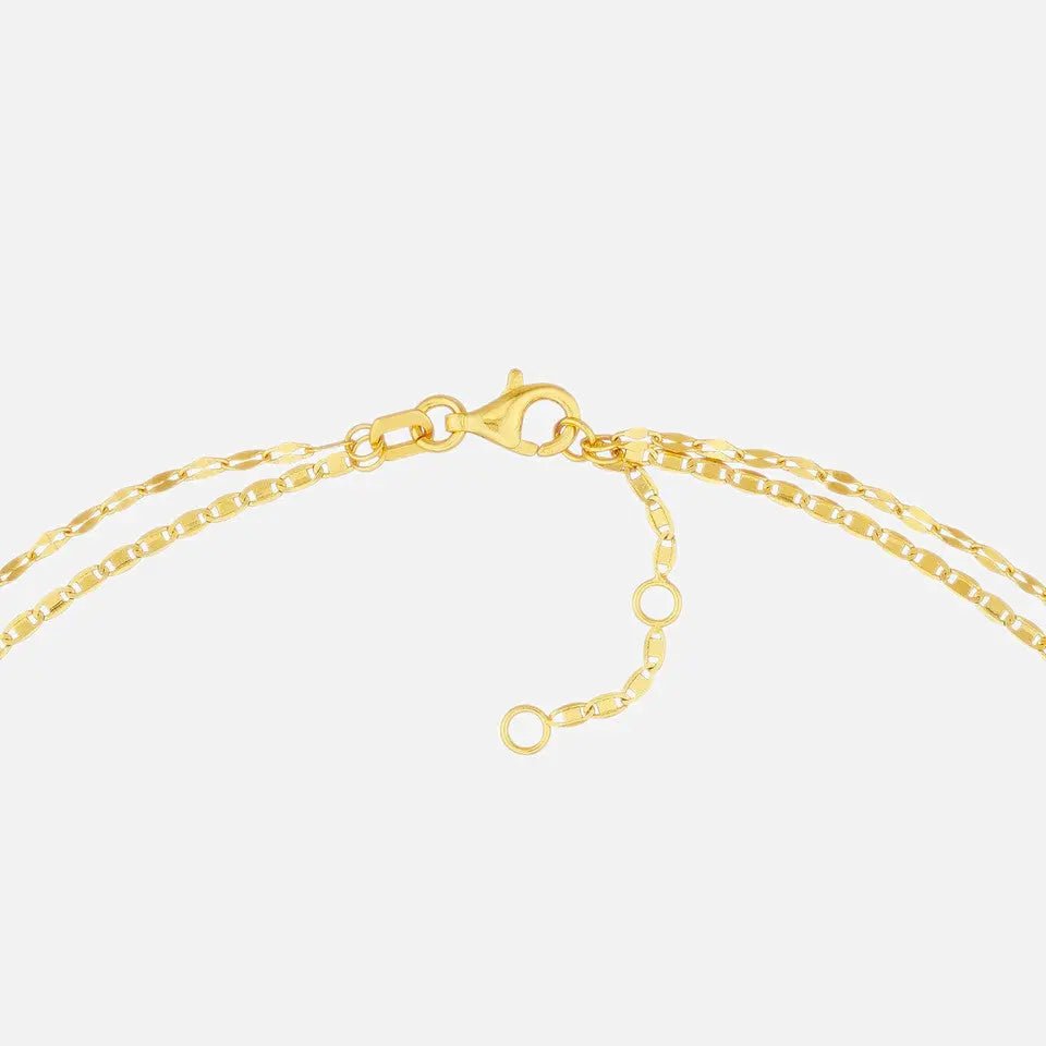 Hammered Forzatina & Valentino Layered Chain Necklace - Koru Jewelers