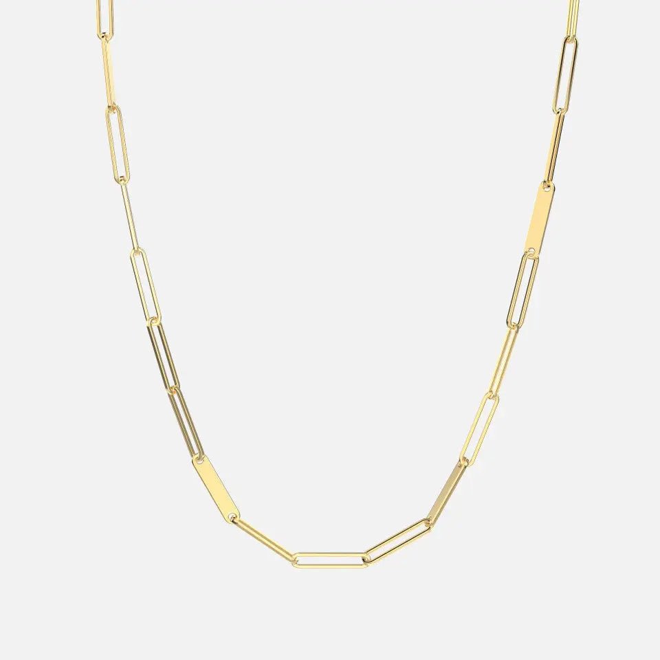 Mixed Paperclip Chain Necklace - Koru Jewelers