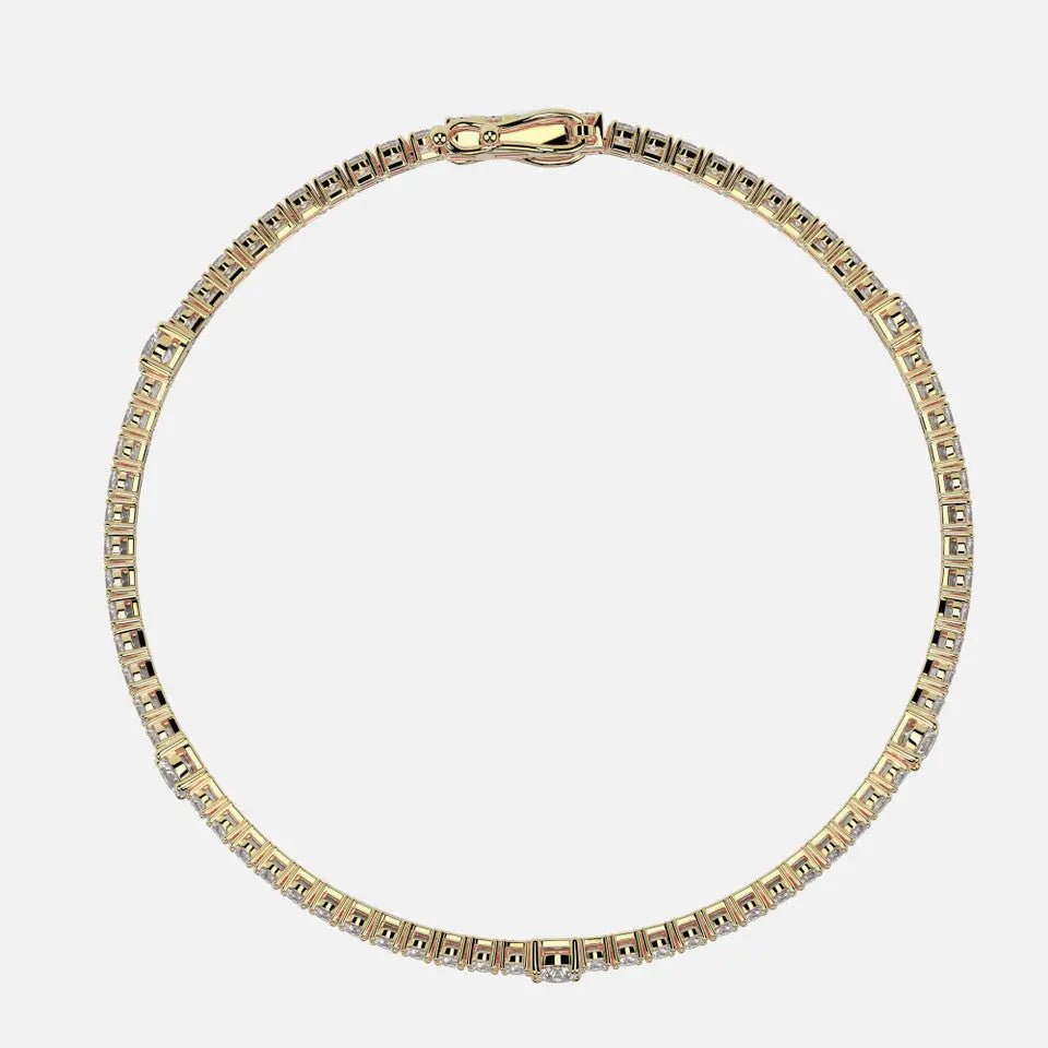 Modern Diamond Round Tennis Bracelet - Koru Jewelers