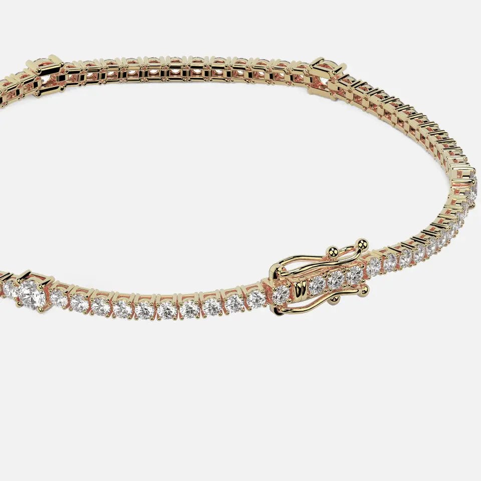 Modern Diamond Round Tennis Bracelet - Koru Jewelers