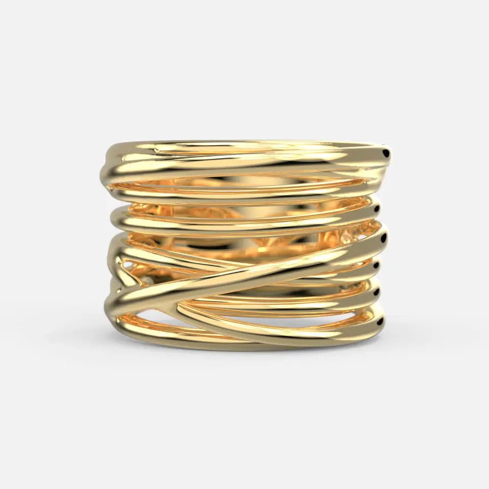 Multi Layer Statement Ring - Koru Jewelers