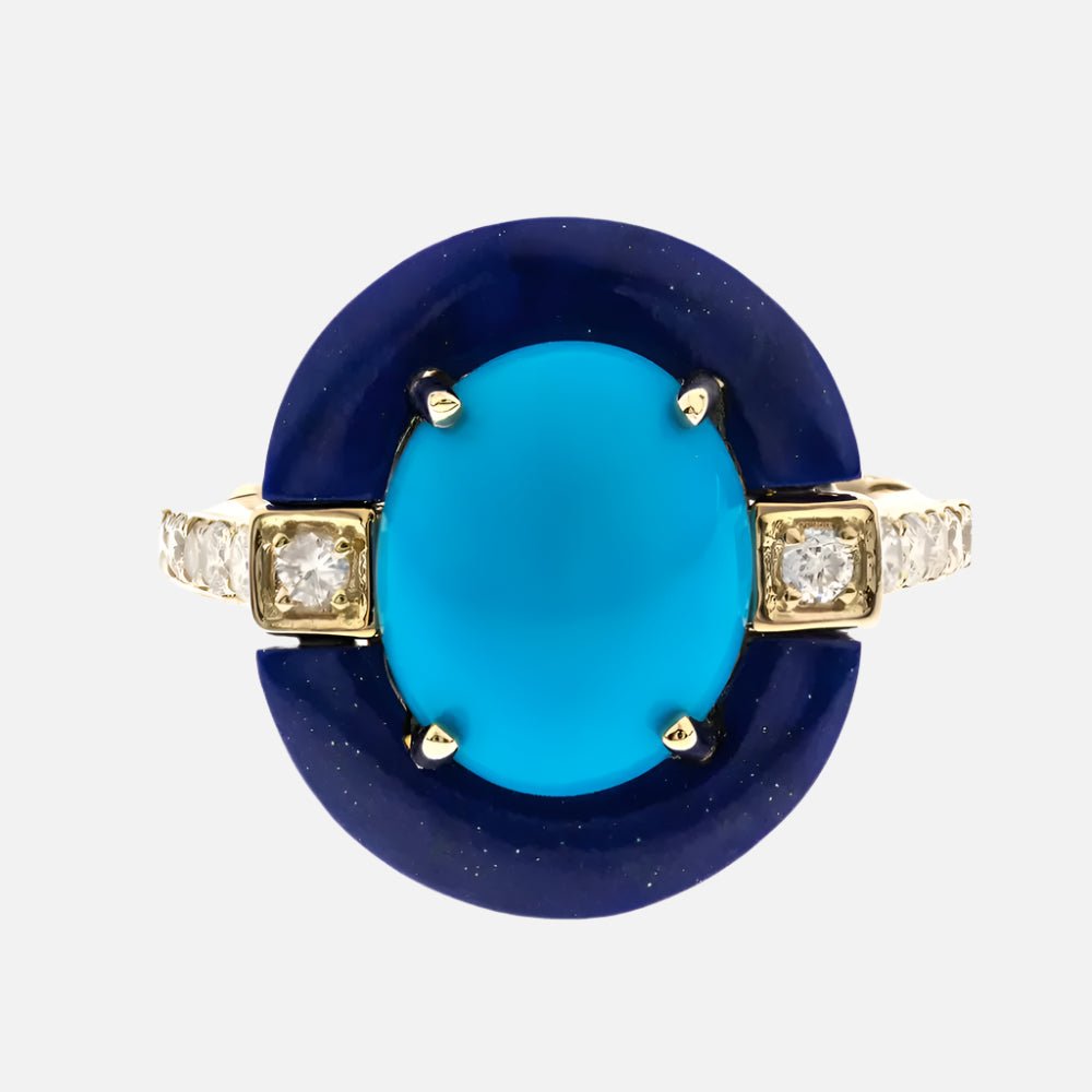Bold Turquoise Statement Ring - Koru Jewelers