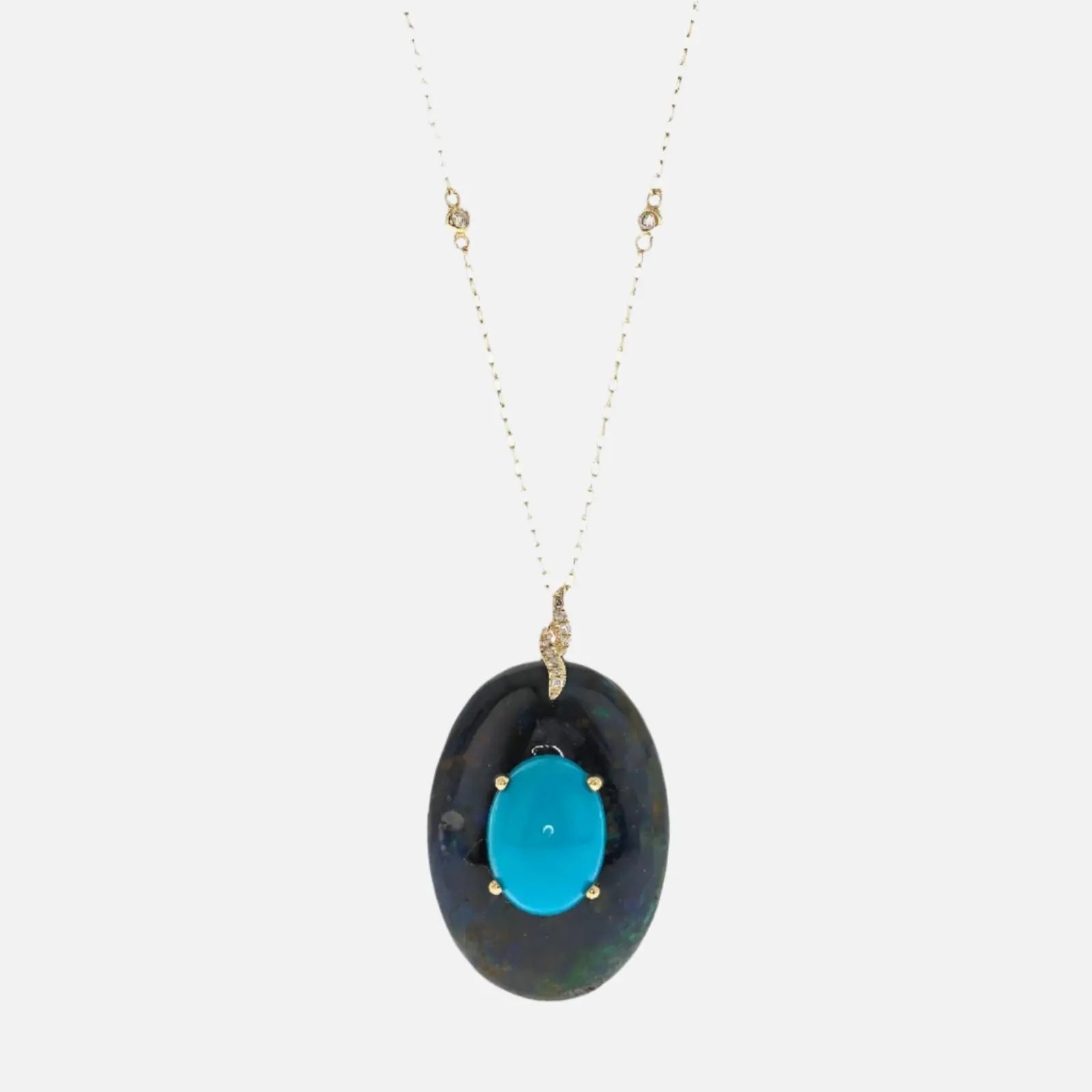Natural Turquoise Zultanite Pendant - Koru Jewelers