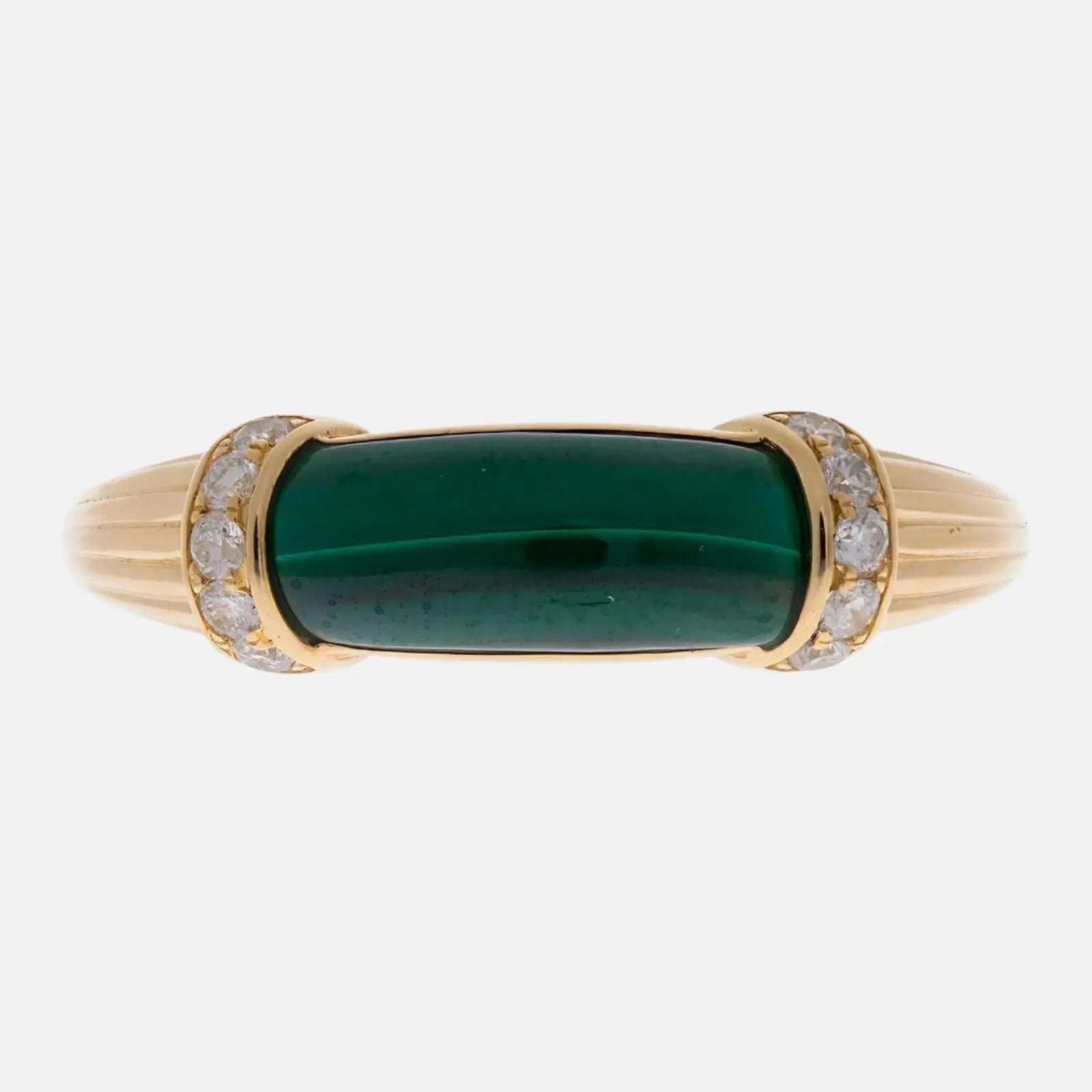 Sleek Minimalistic Malachite Ring - Koru Jewelers