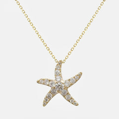 Ocean Charm Starfish Pendant Necklace