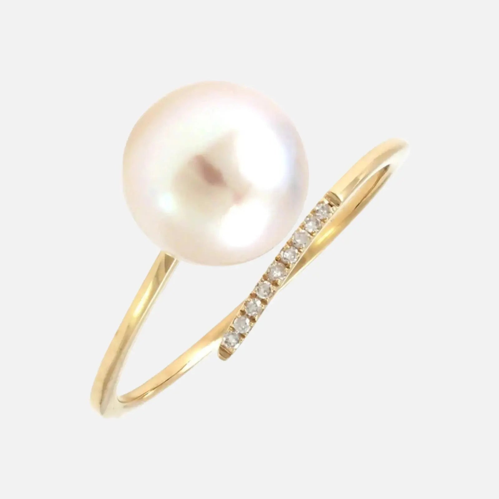 Pearl and Diamond Wrap Ring - Koru Jewelers