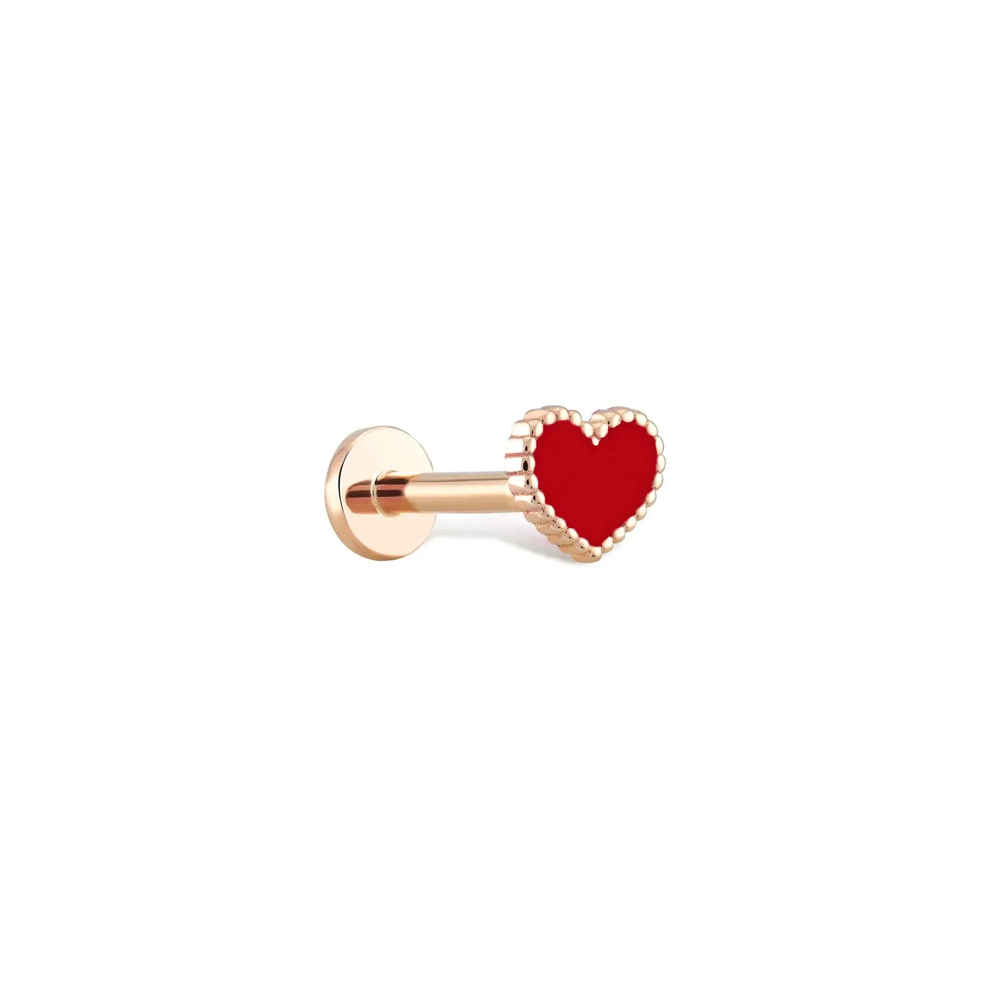 Preppy Heart Stud Koru Jewelers