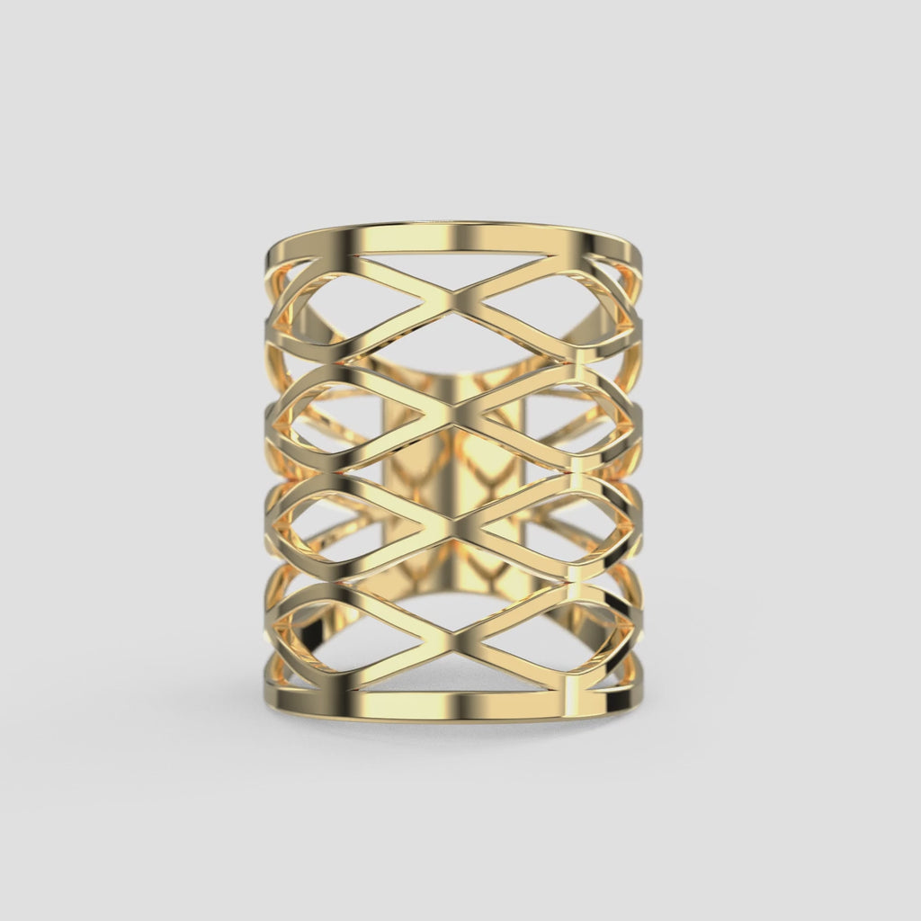 Gold Mesh Statement Ring