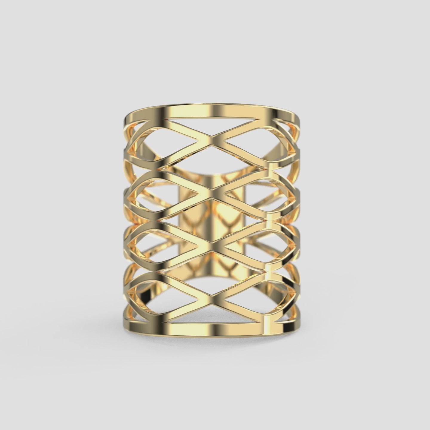 Gold Mesh Statement Ring