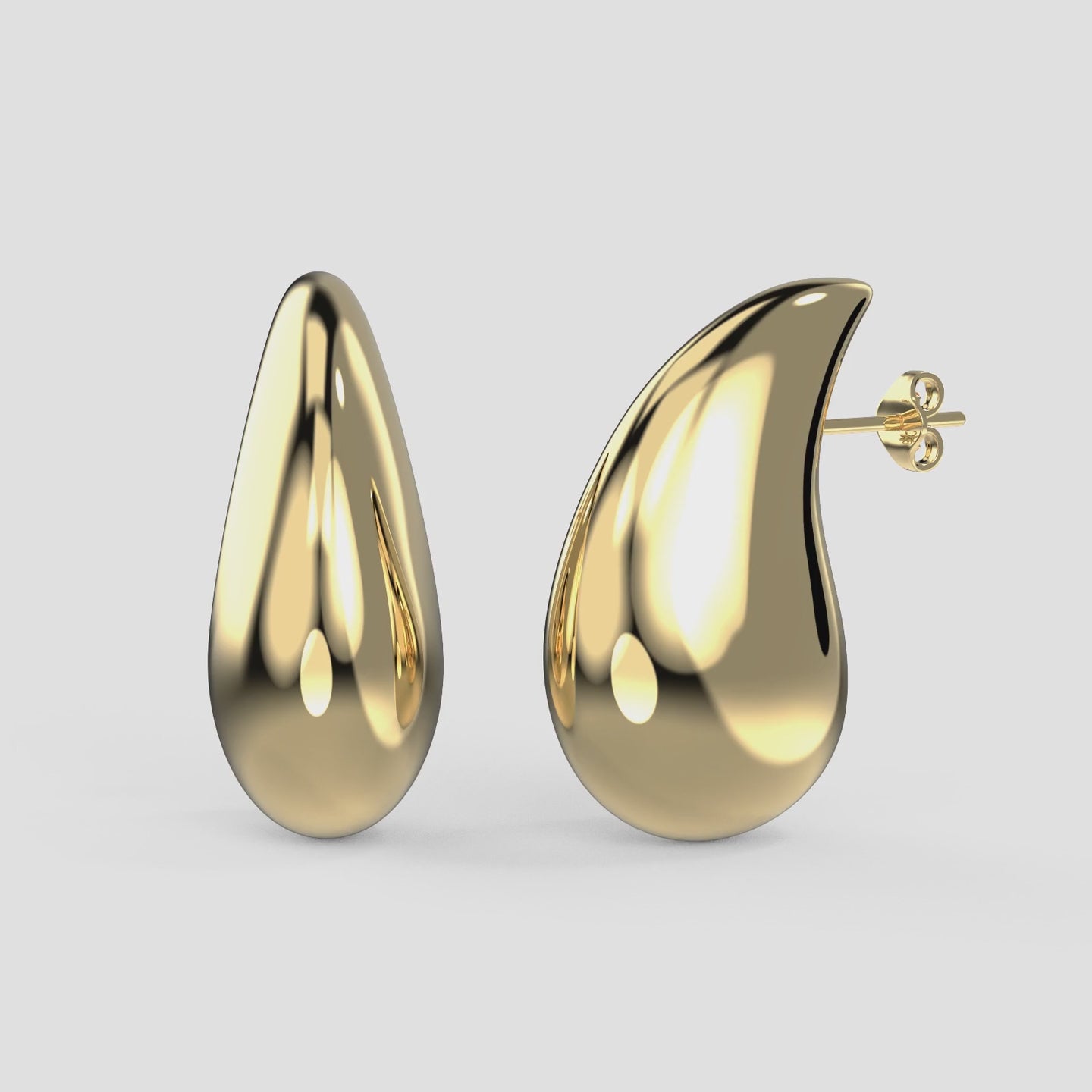 14k Gold Teardrop Earrings