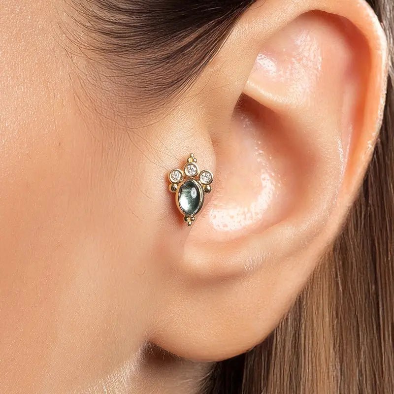 Tourmaline Tiara Piercing Koru Jewelers