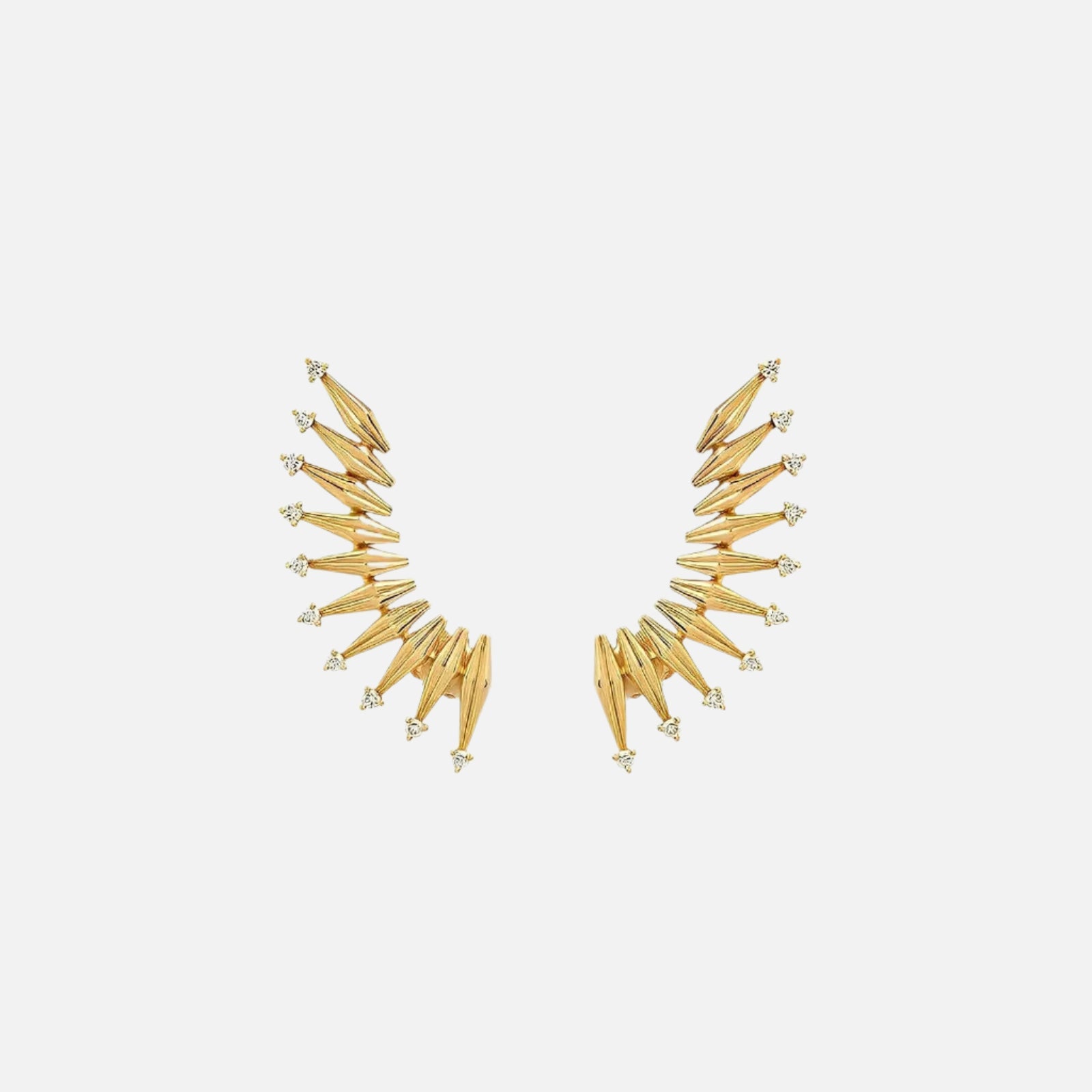 Tribal Diamond Ear Climber Koru Jewelers