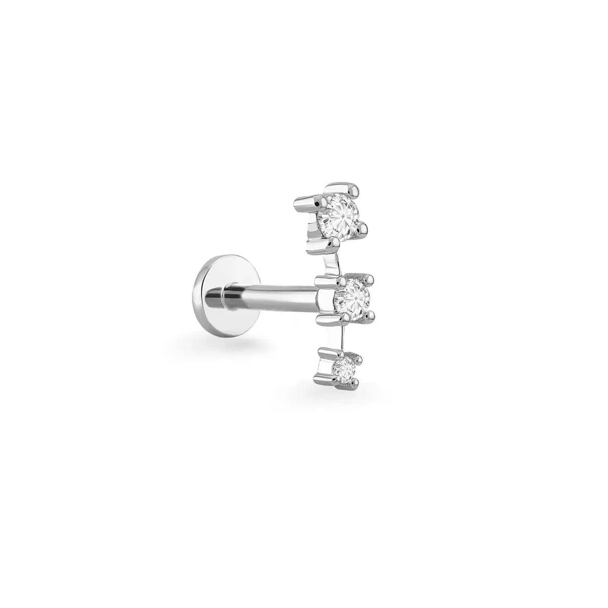 Triple Diamond Stud Koru Jewelers
