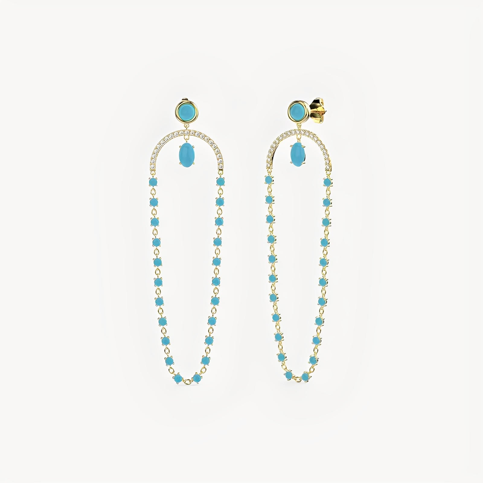 Turquoise and Diamond Chandelier