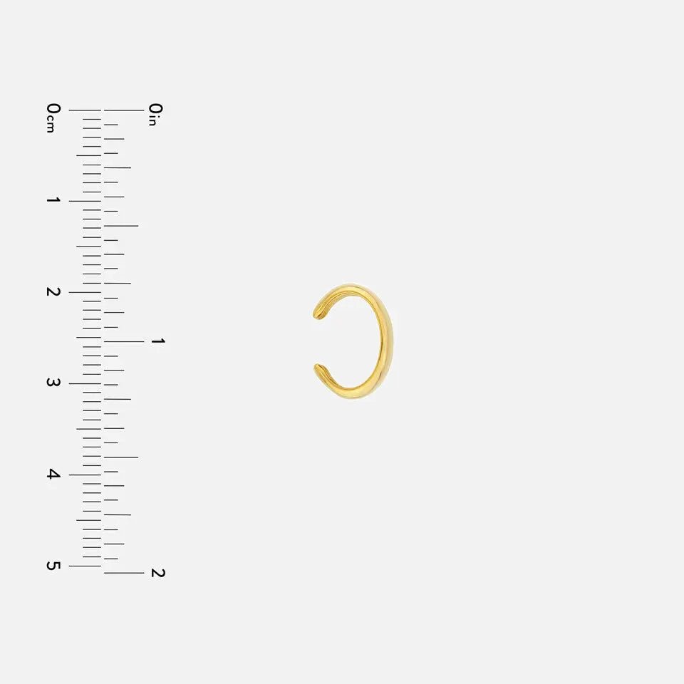 Wide Band Gold Ear Cuff - Koru Jewelers