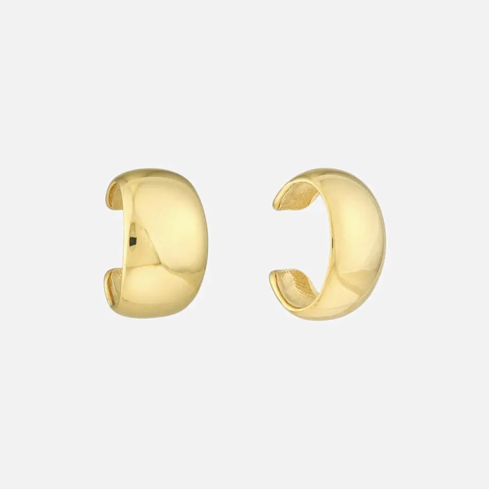 Wide Band Gold Ear Cuff - Koru Jewelers