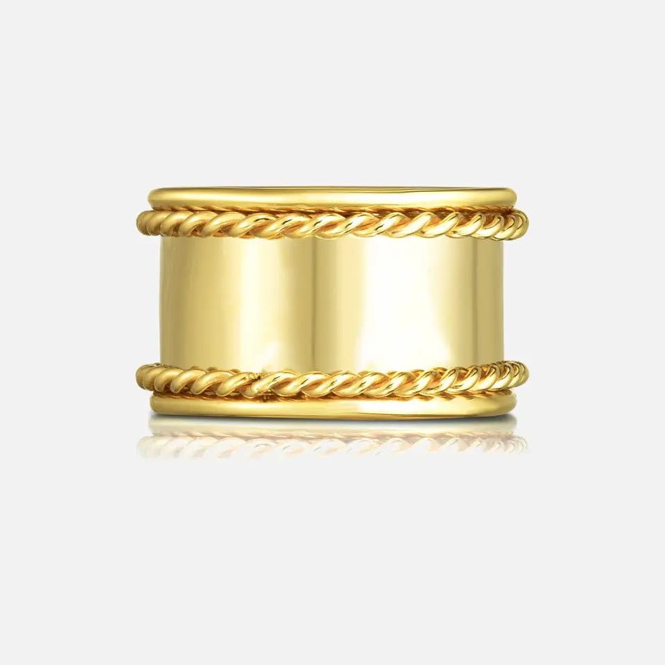 Wide Gold Band Ring - Koru Jewelers